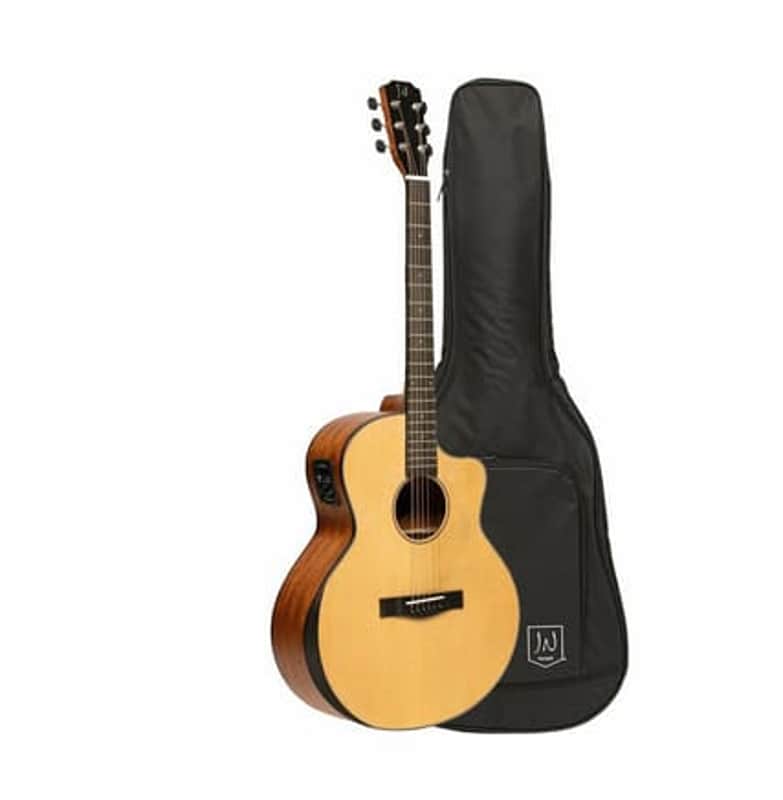 JN Guitars Glencairn Series Acoustic Electric Guitar w/ Gig Bag - Natural image 1