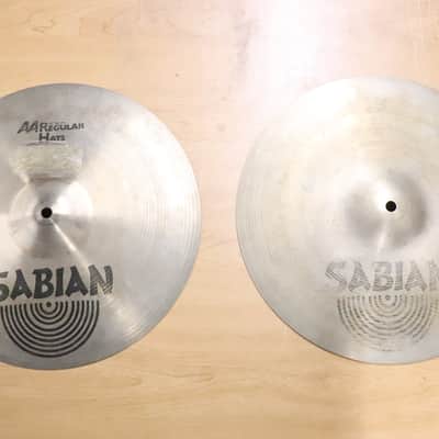Sabian 14" AA Regular Hi Hat Cymbals image 1