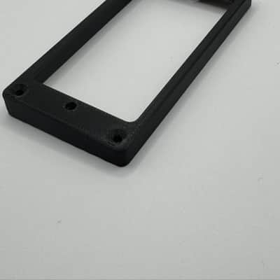 Humbucker Bridge Position Pickup Ring, Flat Bottom, Slanted Top, Black