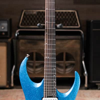 Jackson Pro Plus Misha Mansoor Juggernaut HT6 Electric Guitar - Blue Sparkle - Demo image 4