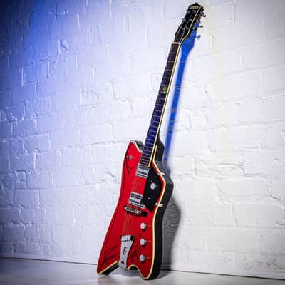 Gretsch Billy Bo Firebird Hand signed and Pinstriped by Billy Gibbons ZZ TOP 2006 - Red image 9