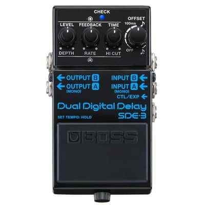 New Boss SDE-3 Dual Digital Delay Guitar Effects Pedal