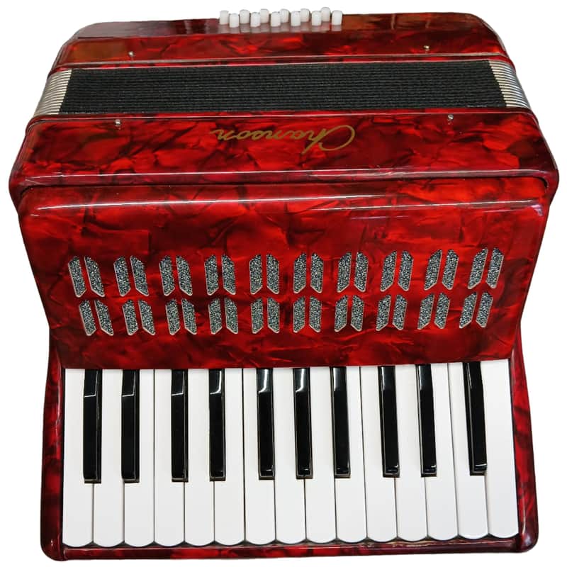 Chanson Piano Accordion 12 Bass 25 Note With Hard Case image 1