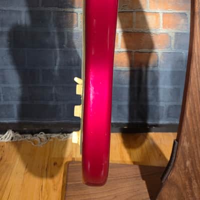 Vintage 1962 1 Owner Fender Stratocaster Slab Board Brazilian Rosewood Fretboard Candy Apple Red Refin w/ OHSC image 15