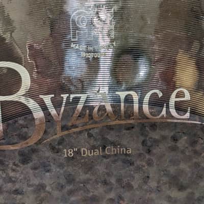 Meinl 18" Byzance Extra Dry Dual China Cymbal 2007 - Present - Unlathed Bow/Lathed Edge image 4