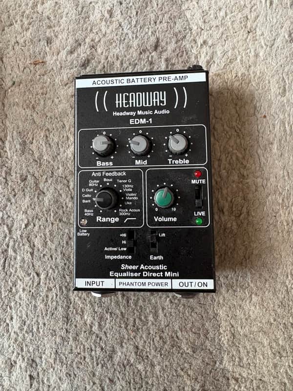 Headway EDM-1 acoustic pre-amp image 1