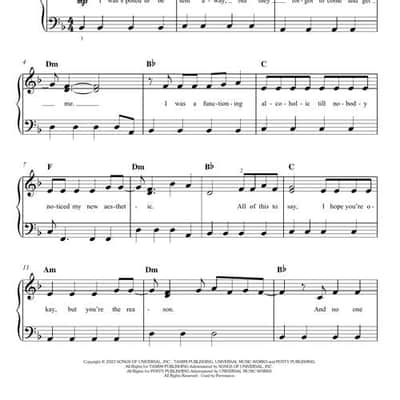 Taylor Swift – The Tortured Poets Department: The Anthology Easy Piano image 3