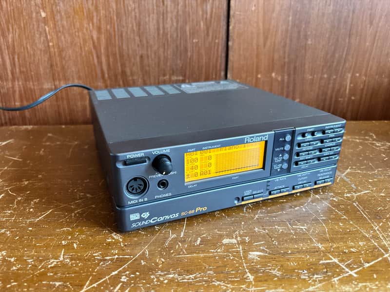Roland SC-88pro SC88 Pro SOUND Canvas General MIDI sound modules New battery image 1