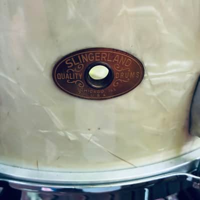 Slingerland Radio King 1950 - White Marine Pearl image 8