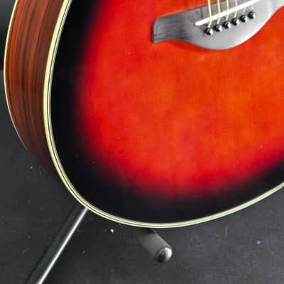 Yamaha FS830 TBS Tobacco Sunburst Small Body Guitar Top Rosewood B/S image 3