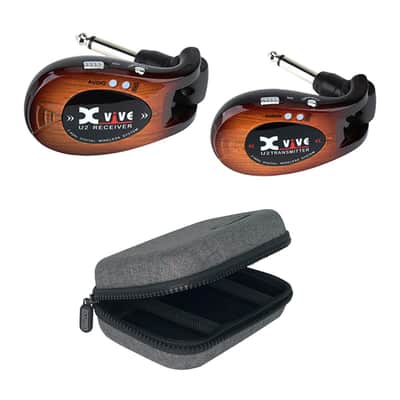 Xvive U2 Complete Guitar Bass Instrument Wireless System Sunburst w Case image 1