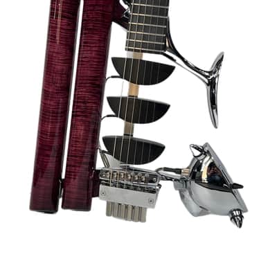 Teuffel Birdfish Prodigy 2021 Aubergine / Ebony w/ secondary tone bars & pickups. MINT. (Authorized Dealer) image 4