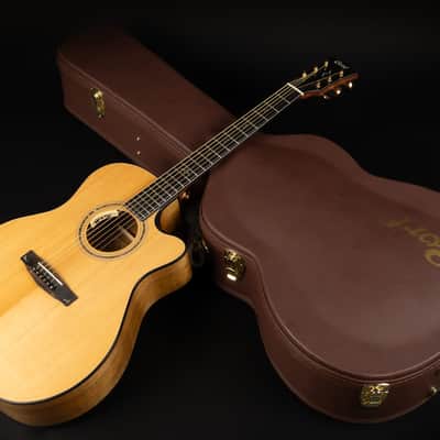 2022 Cort Gold Edge - Natural | All Solid Grand Auditorium Acoustic Guitar Torrefied Sitka Spruce Top Myrtlewood L.R. Baggs Anthem Pickup | OHSC image 20
