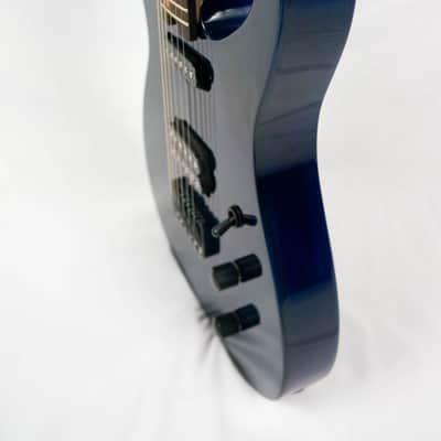 Swisher Handmade Machine 6 2022 Indigo Blue Electric Guitar image 8
