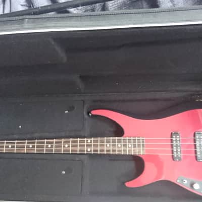 Rare Lefty G&L Interceptor Bass 1985 Two Tone Red/Black image 2