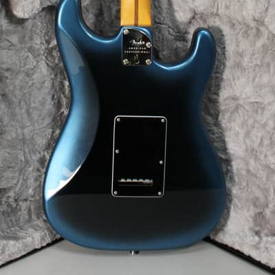 2021 Fender American Professional II Stratocaster Left-Hand Dark Night w/OHSC image 3