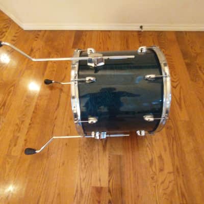 Yamaha Oak custom made in Japan 16 inch floor tom emerald uzukuri lacquer excellent! image 7