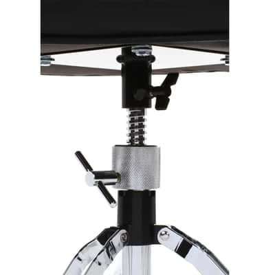 Roc n Soc Moto Seat Drum Stool Throne With Backrest RED image 3