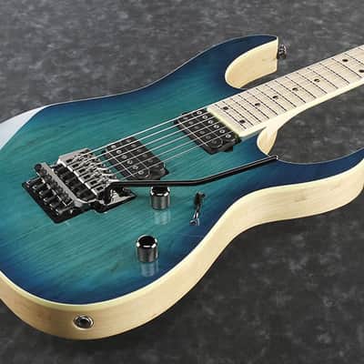 Ibanez Prestige RG652AHM Nebula Green Burst NGB RG Series New Electric Guitar with Hardshell Case image 2