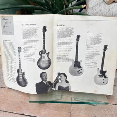 1960 Gibson Full Line Catalog Rare Burst Es335 Les Paul Melody Maker Vintage Case Candy Collector image 7