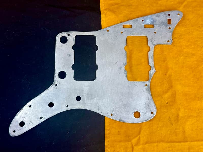 1960's Fender Jazzmaster Aluminum Pickguard Shielding Plate Vintage ~1964 1965 image 1