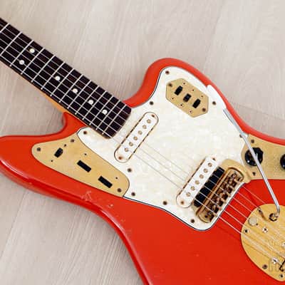 2004 Fender Custom Shop Masterbuilt Dennis Galuszka ‘62 Jaguar Fiesta Red + Gold Hardware w/ Case, CoA image 7