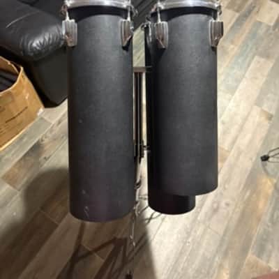 Vintage 1980's Octobans Tube Toms-8 Piece High & Low Pitch Set with Stand-Unknown Brand image 17