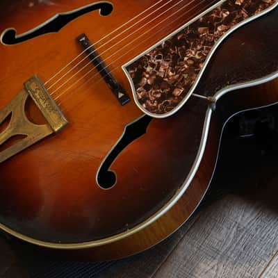 1936 Gibson Super 400 Hollow-Body Archtop Electric Guitar Sunburst + OHSC image 6