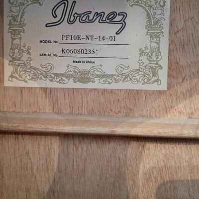 Ibanez PF10 Performance with Merbau Fretboard 2006 - Natural image 12