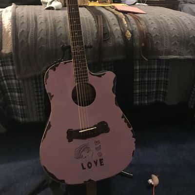 Fender T-Bucket 400CE Flamed Maple Acoustic/Electric Guitar —Painted image 4