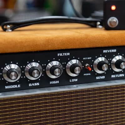 Amplified Nation Six String Sustain 50W Head & 212 Cab – Golden Brown Suede image 6