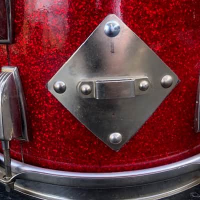WFL Ludwig 9"x13" tom 1957 Red Sparkle image 4