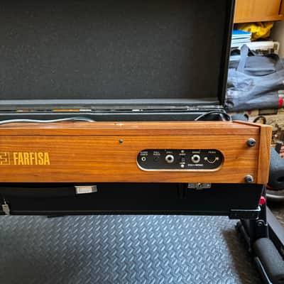 Farfisa Syntorchestra 37-Key String Synthesizer (Rare Brown Wood Version) SERVICED + hard case image 12