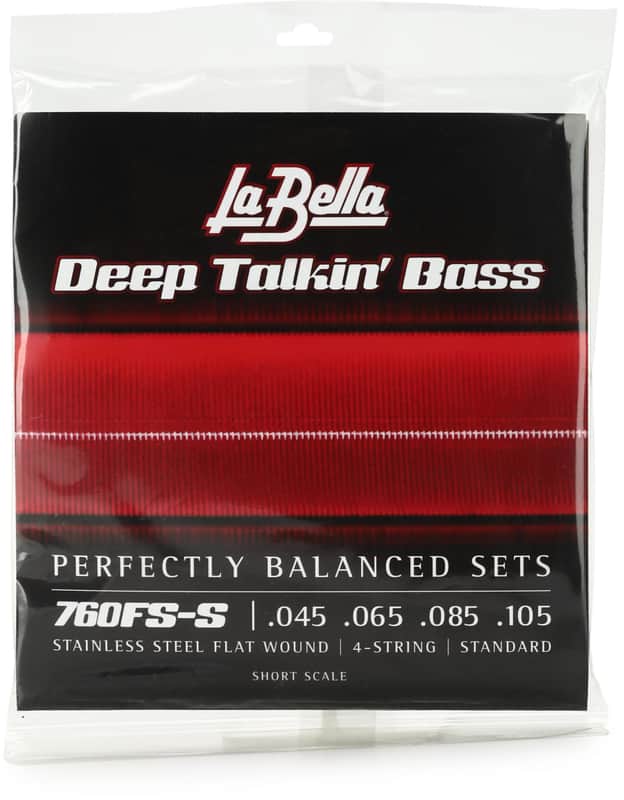 La Bella 760FS-S Deep Talkin' Bass Flatwound Bass Guitar Strings - .045-.105 Standard Short Scale image 1
