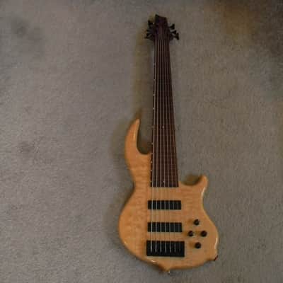 Conklin Groove Tools GT-7 - 7 String Fretless Bass Clear Hard Natural RARE! image 5