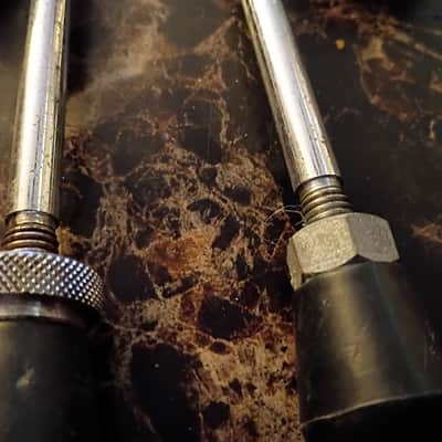 Vintage Remo Quadra Bass Drum Parts mount spurs 80s image 6
