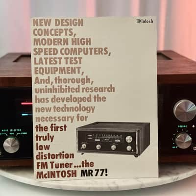 🎶✨ McIntosh MR77 FM Stereo Tuner w/ Walnut Wood Cabinet — Serviced, Tested, Strong Stereo Lock image 9
