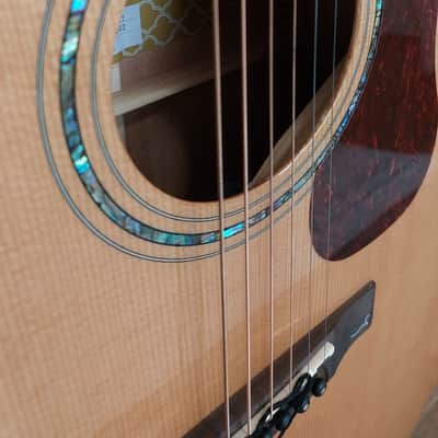 Cort Gold Series A6 Solid Sitka Spruce/Mahogany Auditorium Cutaway with Electronics 2010s - Natural Glossy image 2