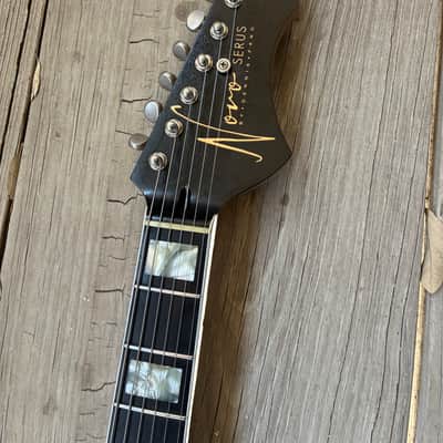 YouTube vid in Description Novo Serus J HH stainless steel frets ebony Sunburst mastery electric guitar image 4