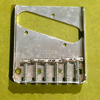 Fender Six Section Bridge For Telecaster Guitar - Chrome image 1