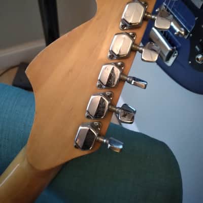 Global Double Cut 1960s Red Burst w/Black Pearl Pickguard image 6