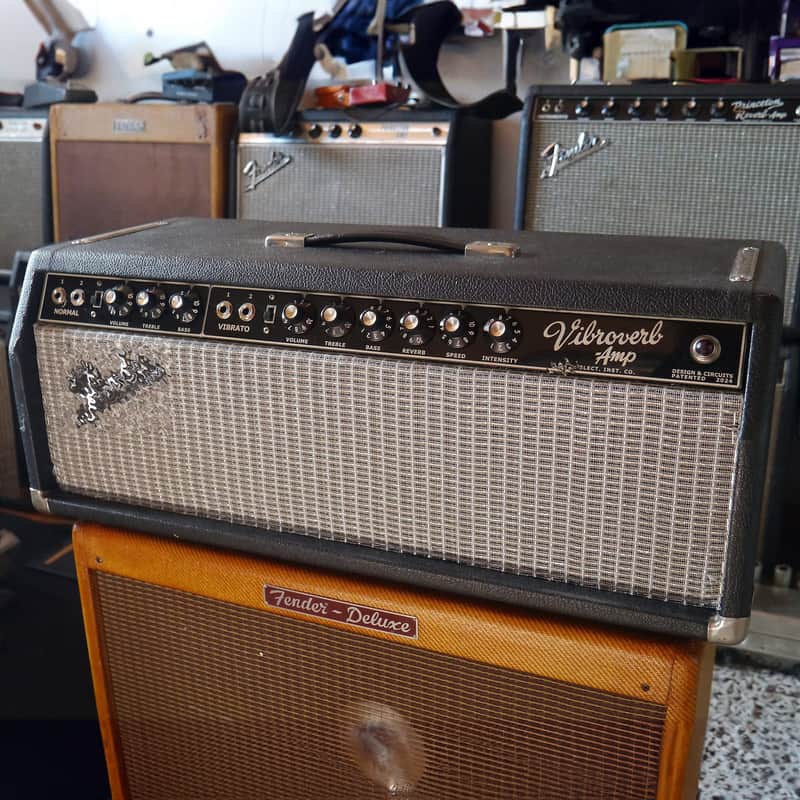 Handwired Vibroverb 2-Channel 40-Watt guitar amp head image 1
