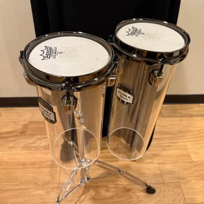 ~RARE!~ Mapex MyDentity Acrylic 12" & 16" Octoban Set Pair w/ Stand (Rm4) image 3