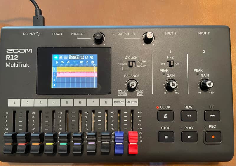 Zoom R12 Portable Multitrack Recorder 2022 - Present - Black image 1