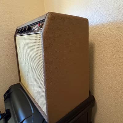 Fender Chris Stapleton Signature '62 Princeton 1x12" 12-Watt Guitar Combo 2019 - Present - Brown Vinyl with Wheat Grille Cloth image 3