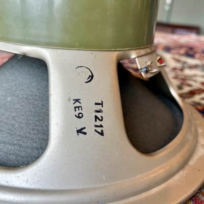1972 Celestion G12H T1217 Greenback 30WATT 16OHM 75Hz Pulsonic Cone Rola image 2