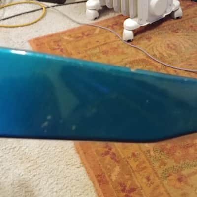 Chandler Super Strat Body And Neck - 80s? 90s? Blue Flame - Similar to Kramer or Jackson image 12