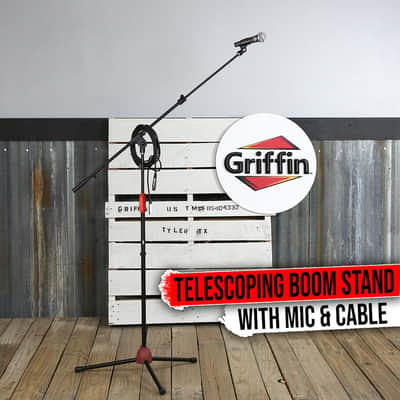 Microphone Boom Arm Stand Holder XLR Cable PACK Cardioid Dynamic Vocal Mic Clip image 1