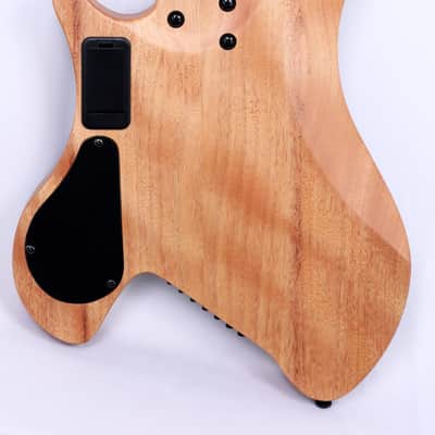 Agile Headless 8 String Multi Scale Fan Fret Electric Guitar GEODESIC Pro 82528 Green Blue Burst image 3