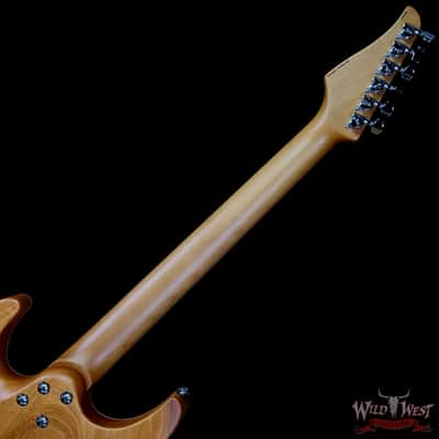 Suhr Custom Modern HSH Flame Top Genuine Mahogany Body Roasted Maple Neck Satin Honey Burst 7.70 LBS image 5